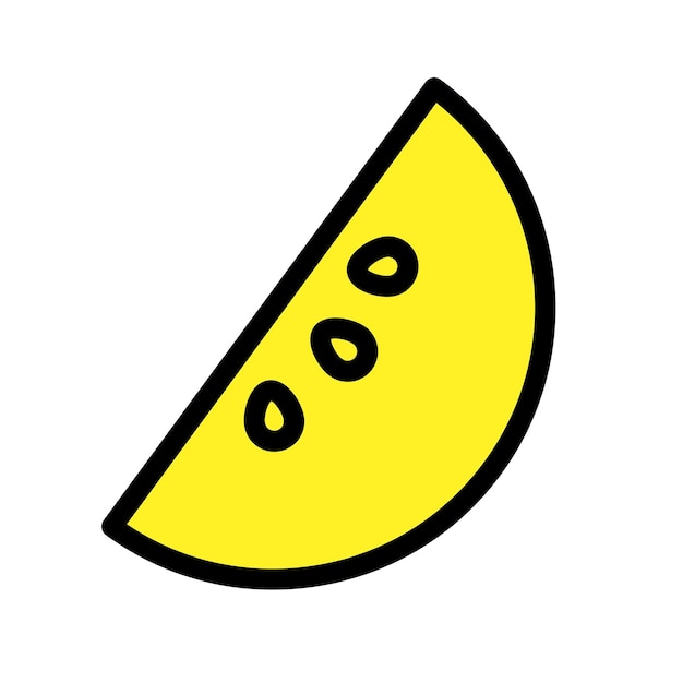 Simple lemon icon