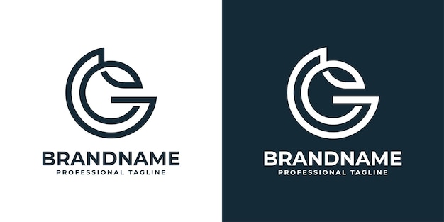 Simple Letter EG or GE Logo suitable for any business with GE or EG initials