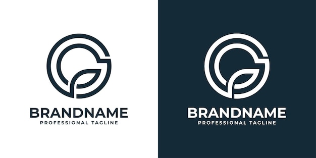 Simple Letter GO or OG Logo suitable for any business with OG or GO initials