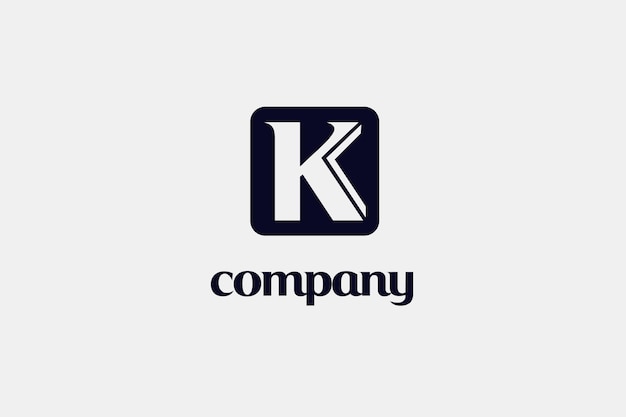 simple letter K logo design