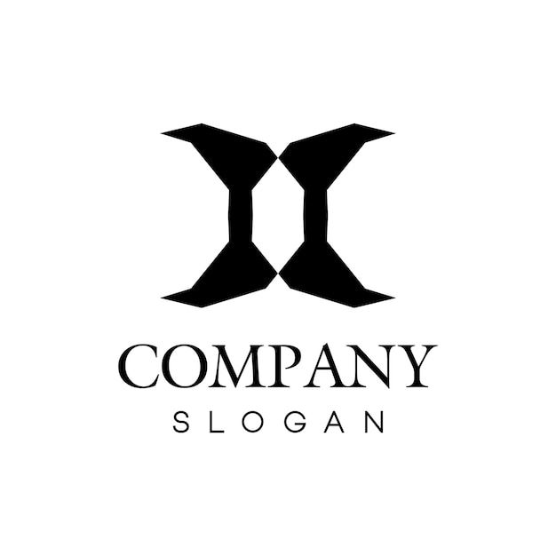 Simple letter X logo design template for modern companies