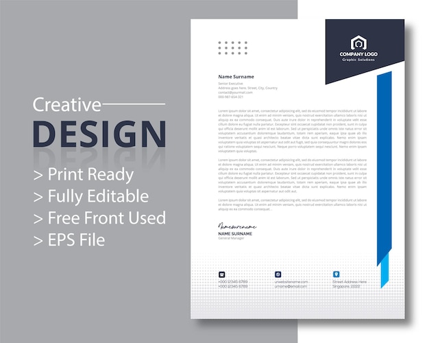 simple letterhead