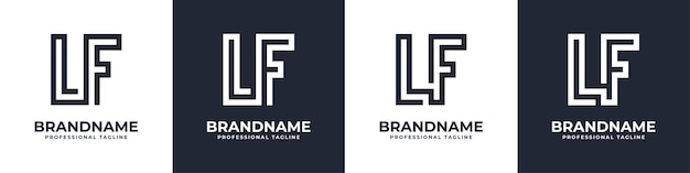 Simple LF Monogram Logo suitable for any business with LF or FL initial