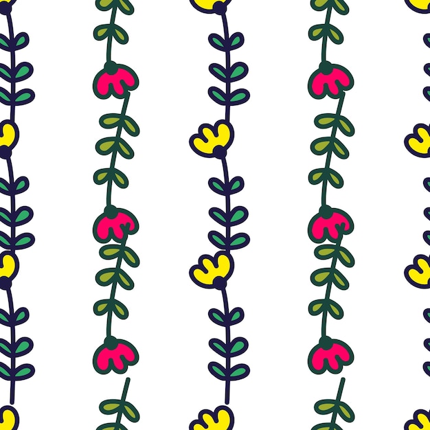 Simple little flower seamless pattern Cute children floral wallpaper