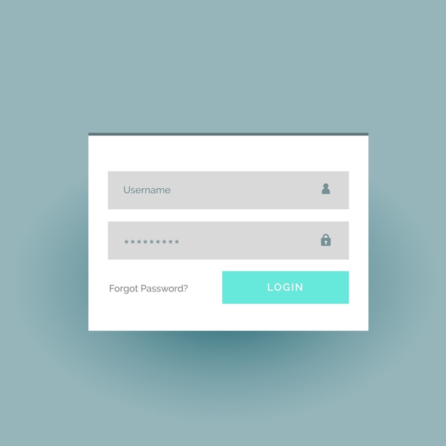 Simple login form template