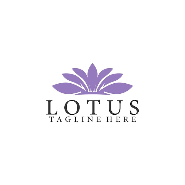 Simple Logo of Lotus Stock Vector for Business and Branding