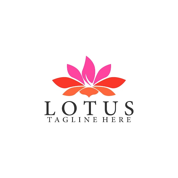 Simple Logo of Lotus Stock Vector for Business and Branding