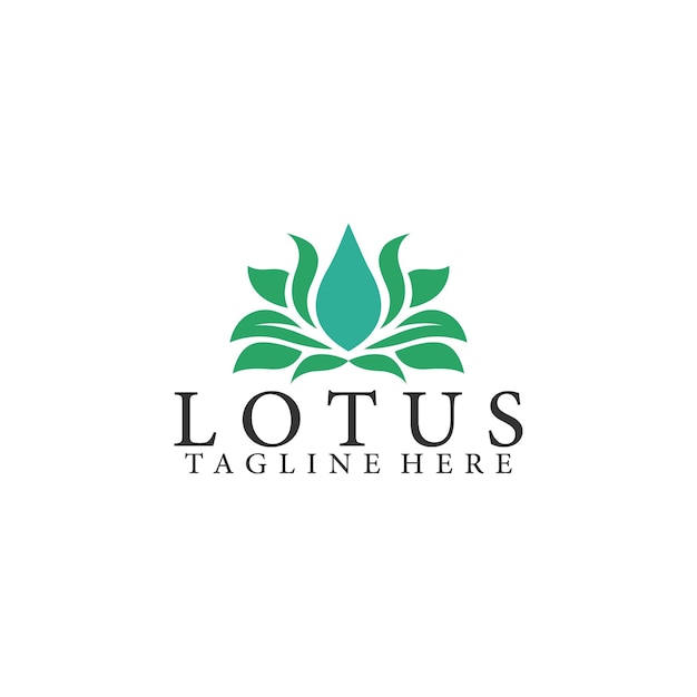 Simple Logo of Lotus Stock Vector for Business and Branding