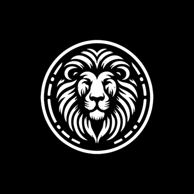 Vector simple luxury lion king logo design creative line and outline lion logo inspiration vector template