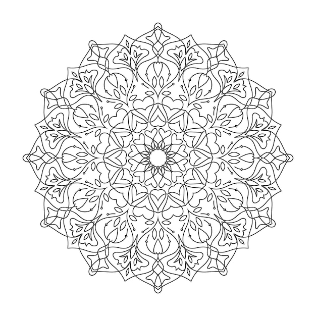 Simple mandala background design