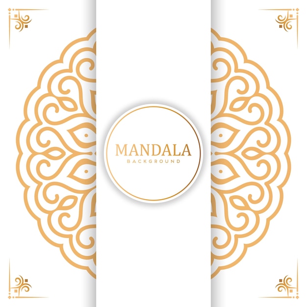 Simple mandala background design