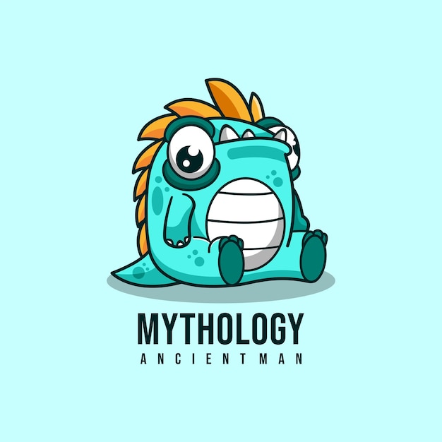 simple mascot logo mythology character design