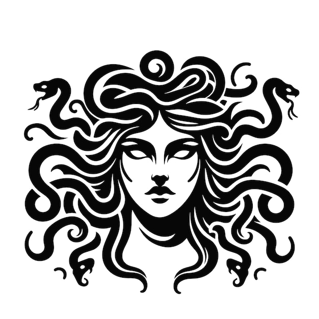 simple medusa vector illustration