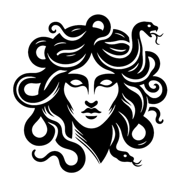 simple medusa vector illustration