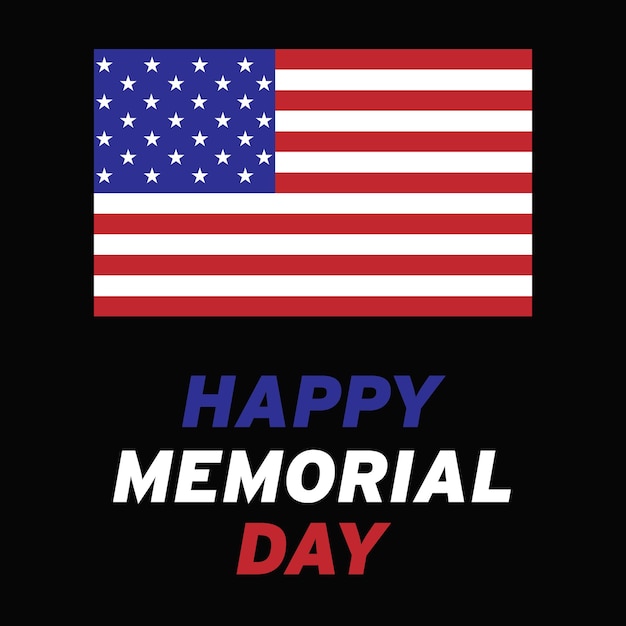 Simple Memorial Day post design