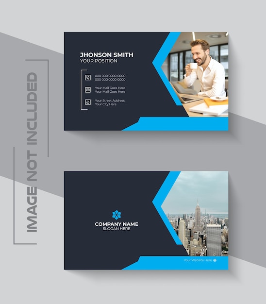 Simple and minimal professional business card template Vector business card design