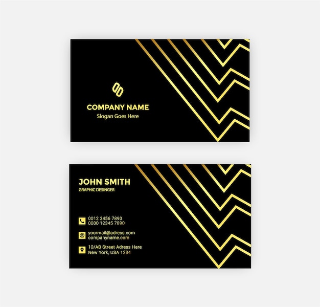 Simple amp Minimalist Luxury Business Card Design