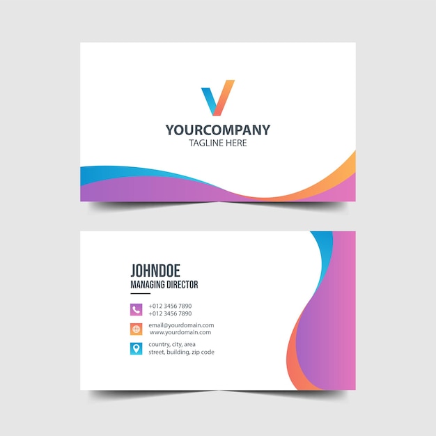 Simple Modern Business Card Template Collection