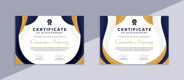 simple modern certificate template for business corporate online education webinar