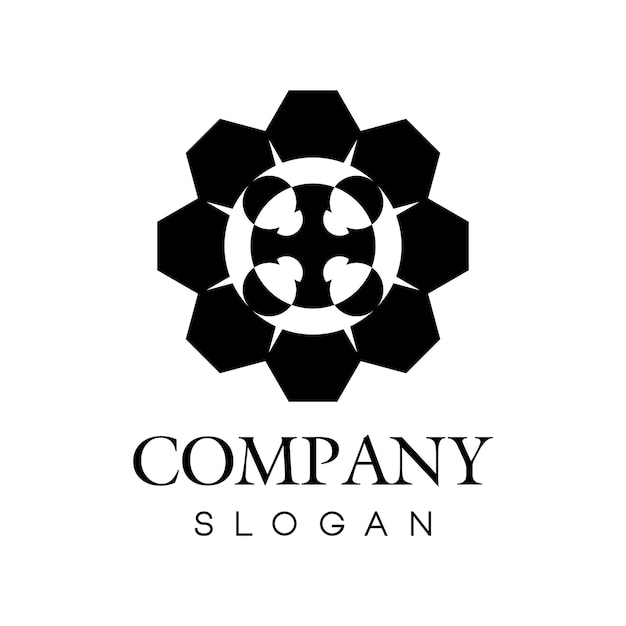 Simple modern corporate geometric logo design template