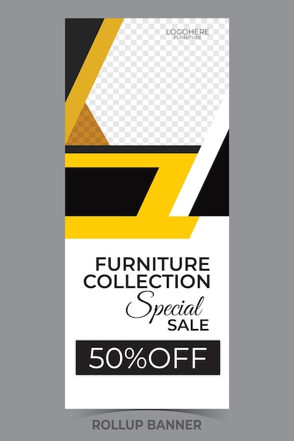 simple and modern furniture sale banners