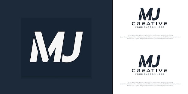 simple modern initial m u  letter logo template