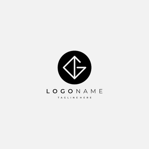 Simple and modern letter G logo design template elements