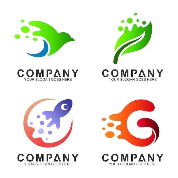 Simple modern logo design collection