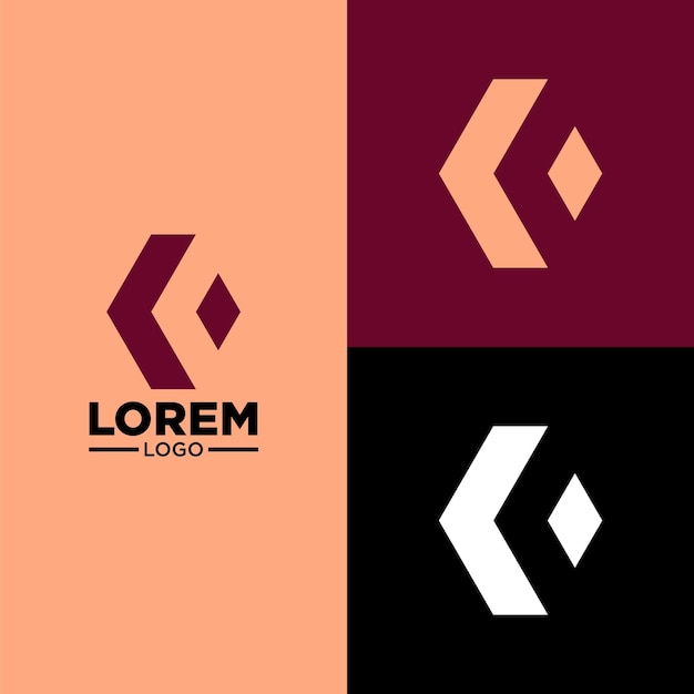 simple modern logo with cool colors suitable for your brand logo or name logo.