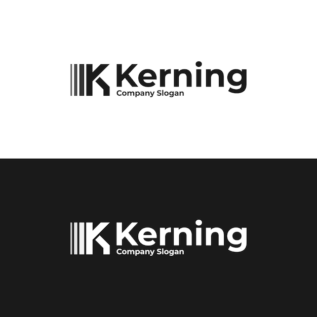 Simple modern minimal letter k logo design vector