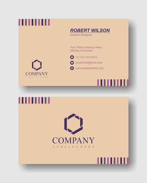 Simple modern professional business card