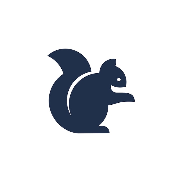 simple modern squirrel animal logo