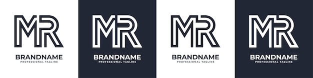 Simple MR Monogram Logo suitable for any business with MR or RM initial