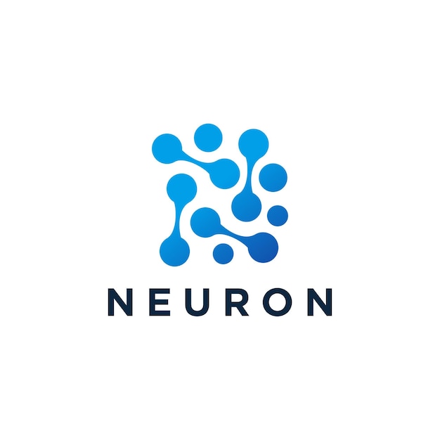 Simple neuron  design inspiration logo icon design template flat vector