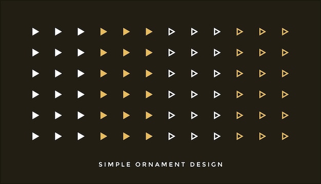 simple ornament design modern luxury triangle ornament design 7