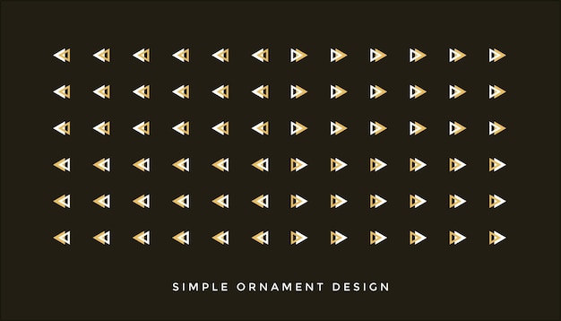 simple ornament design modern luxury triangle ornament design 9