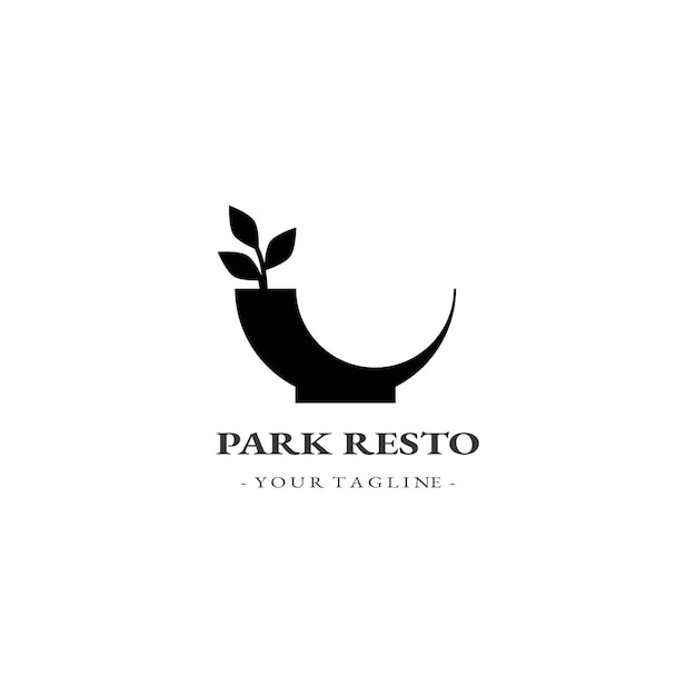 simple park resto logo template vector eps 10