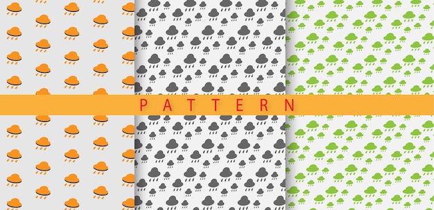 Simple Pattern elements of New pattern colorful minimal geometric patterns set Premium Vector