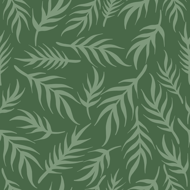 simple pattern vector illustration leaves ornament