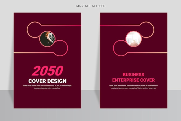 Simple picture book cover design template