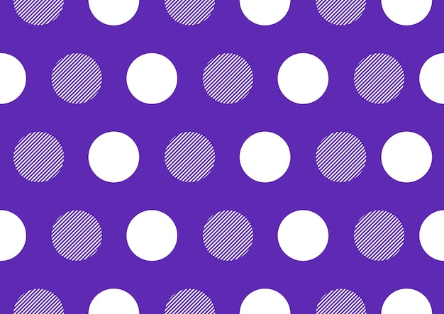 Simple polka dot circle pattern, geometric shape, textile art, hand-draw line image and background