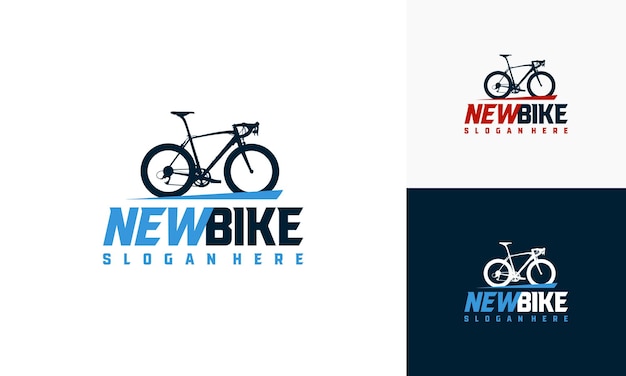 Simple Racing Bicycle logo Designs template racing bike logo