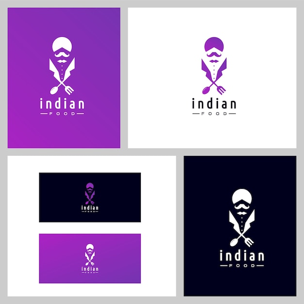 simple restaurant logo icon design template elements