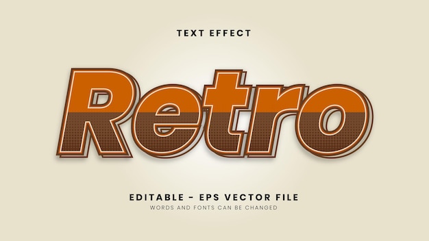 Simple retro font effect