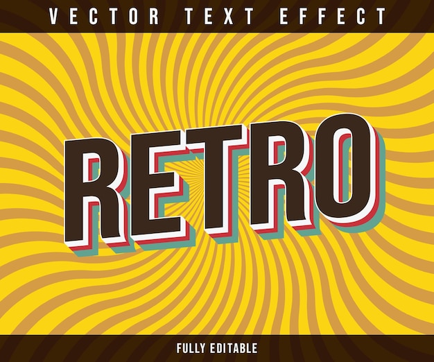 Simple retro text effect