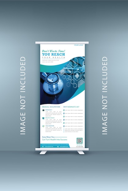 Simple Roll up Banner standee design template