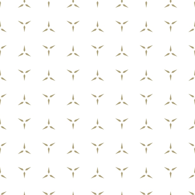 Vector simple seamless pattern with golden creative shapes vector minimalistic background