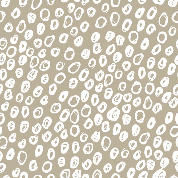 Simple seamless vector pattern of dots strokes spots strokes Hand drawn illustration dry brush Scandinavian style wallpaper fabric textile design wrapping paper