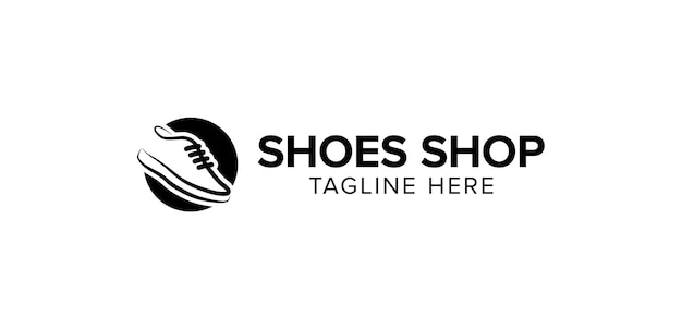 Simple shoe shop logo vector Modern shoe shop icon