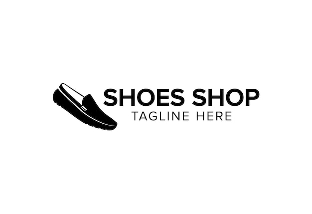 Simple shoe shop logo vector Modern shoe shop icon